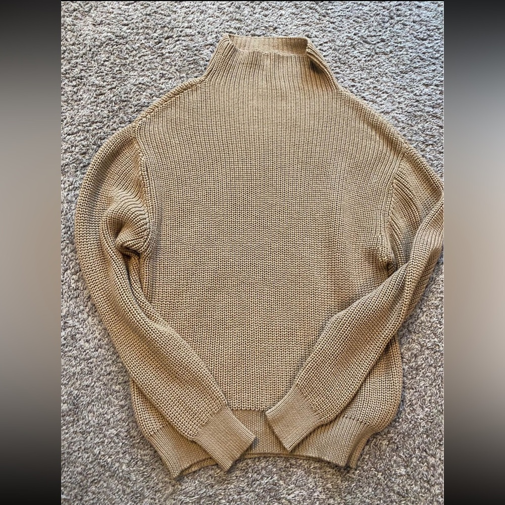 Aritzia Tan Knit Sweater